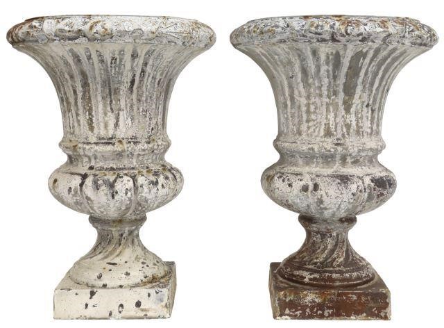 (2) FRENCH CAST IRON CAMPANA-FORM