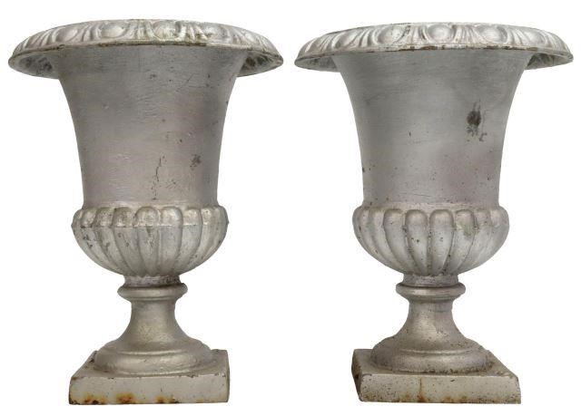 (2) FRENCH CAST IRON CAMPANA-FORM