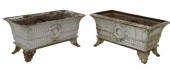 (2) FRENCH CAST IRON PLANTER B