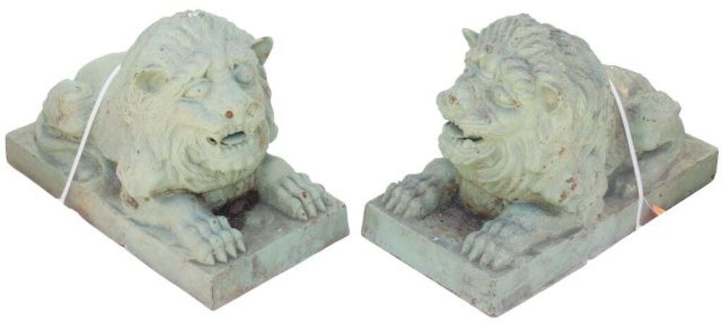 (2) FRENCH CAST IRON VERDE