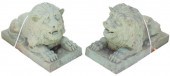 (2) FRENCH CAST IRON VERDE PAT