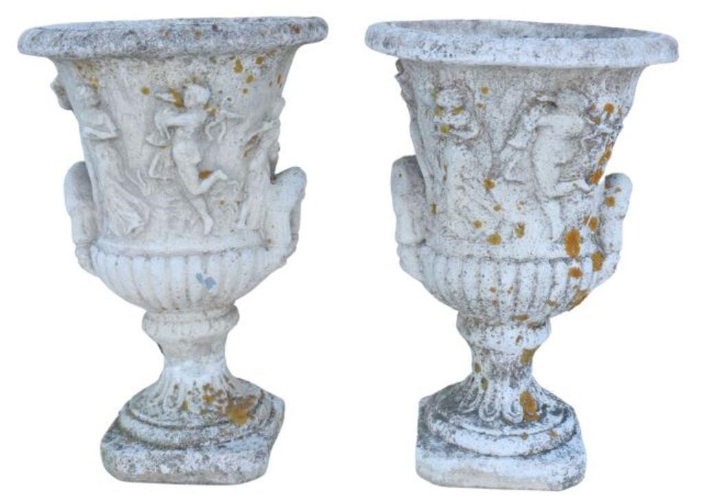 (2) FRENCH CAST STONE