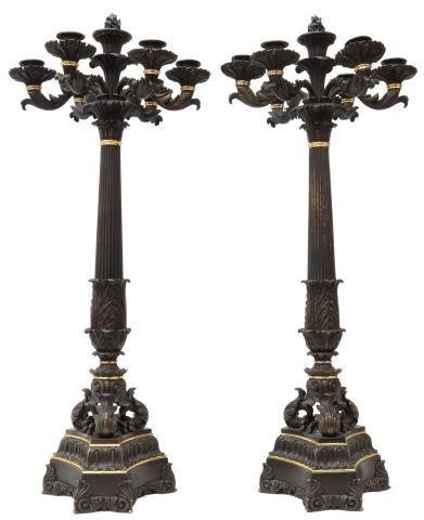 (2) FRENCH CHARLES X BRONZE