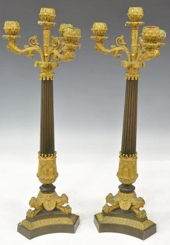 (2) FRENCH CHARLES X FOUR-LIGHT