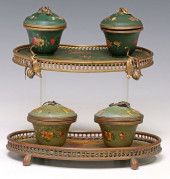(2) FRENCH CHINOISERIE TOLE PA