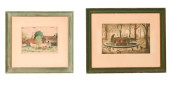 2 FRENCH COLOR ENGRAVINGS INCL