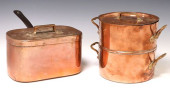 (2) FRENCH COPPER DOUBLE-CHAMB