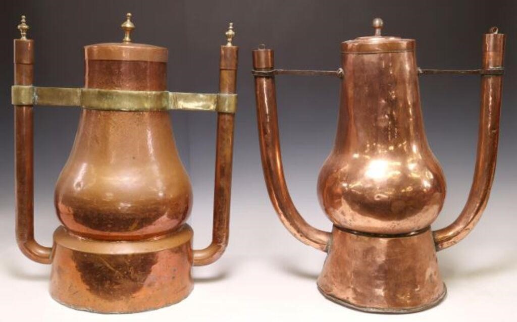 (2) FRENCH COPPER & METAL CLEAVED