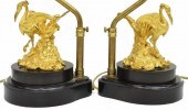 (2) FRENCH DORE BRONZE GARNITU