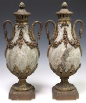 (2) FRENCH EMPIRE STYLE BRONZE