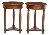 (2) FRENCH EMPIRE STYLE BURLWO