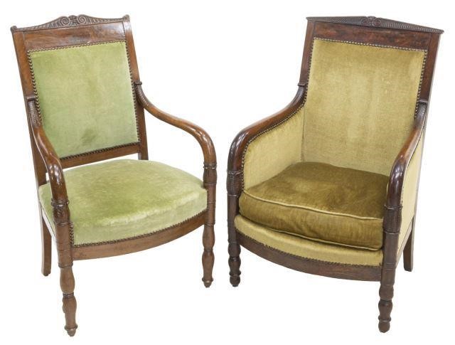 (2) FRENCH EMPIRE STYLE MAHOGANY