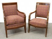 (2) FRENCH EMPIRE STYLE MAHOGA
