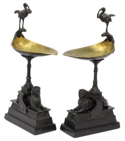 (2) FRENCH EMPIRE STYLE SPHINX IBIS
