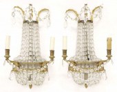 (2) FRENCH EMPIRE STYLE THREE-