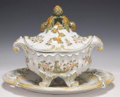 (2) FRENCH FAIENCE TUREEN & UN
