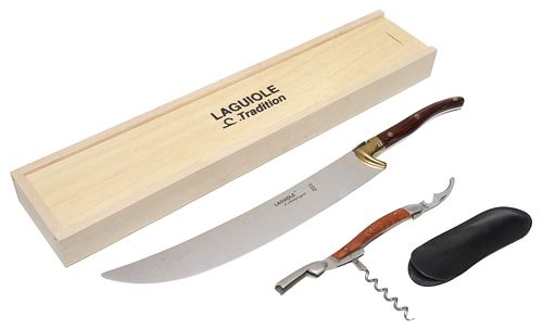 (2) FRENCH FORGE DE LAGUIOLE WOOD