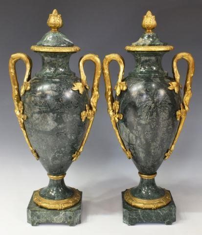 (2) FRENCH GILT BRONZE MOUNTED