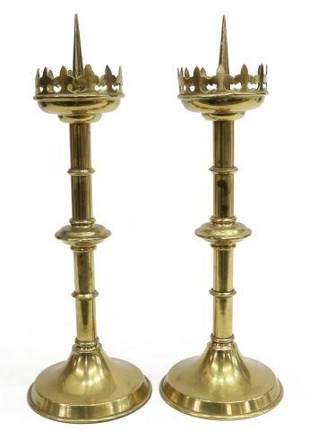 (2) FRENCH GILT METAL