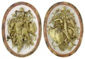 (2) FRENCH GILT METAL GAME & F