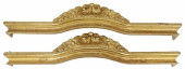 (2) FRENCH GILTWOOD WINDOW PEL