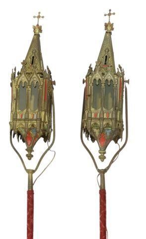 (2) FRENCH GOTHIC REVIVAL