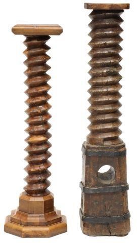 (2) FRENCH GRAPE PRESS SCREWS