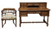 (2) FRENCH HENRI II STYLE CARV