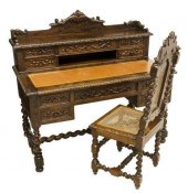 (2) FRENCH HENRI II STYLE CARV