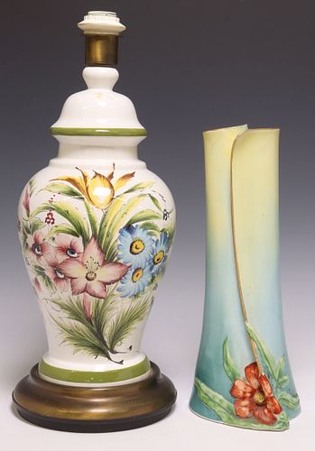 (2) FRENCH LIMOGES ART NOUVEAU VASE