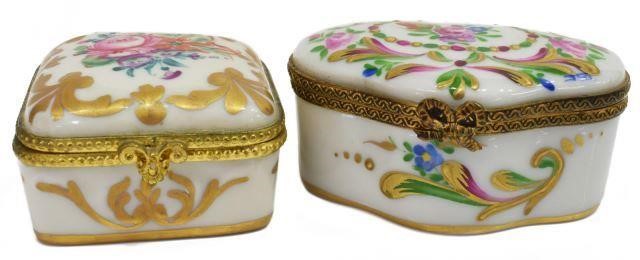 (2) FRENCH LIMOGES MINIATURE