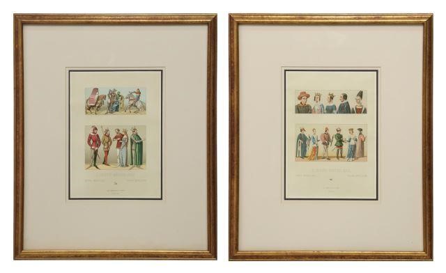 (2) FRENCH LITHOGRAPHS COSTUMES
