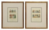 (2) FRENCH LITHOGRAPHS COSTUME