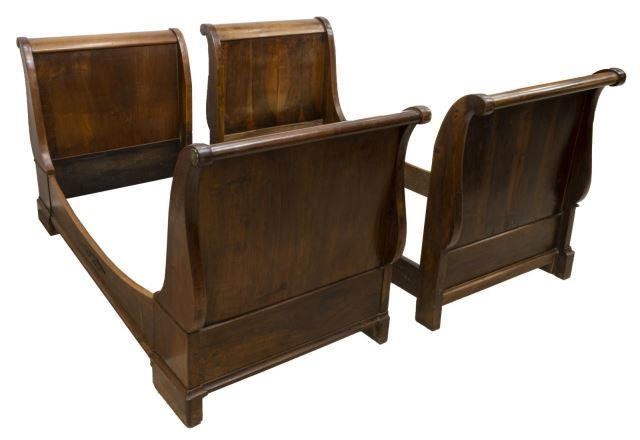 (2) FRENCH LOUIS PHILIPPE WALNUT