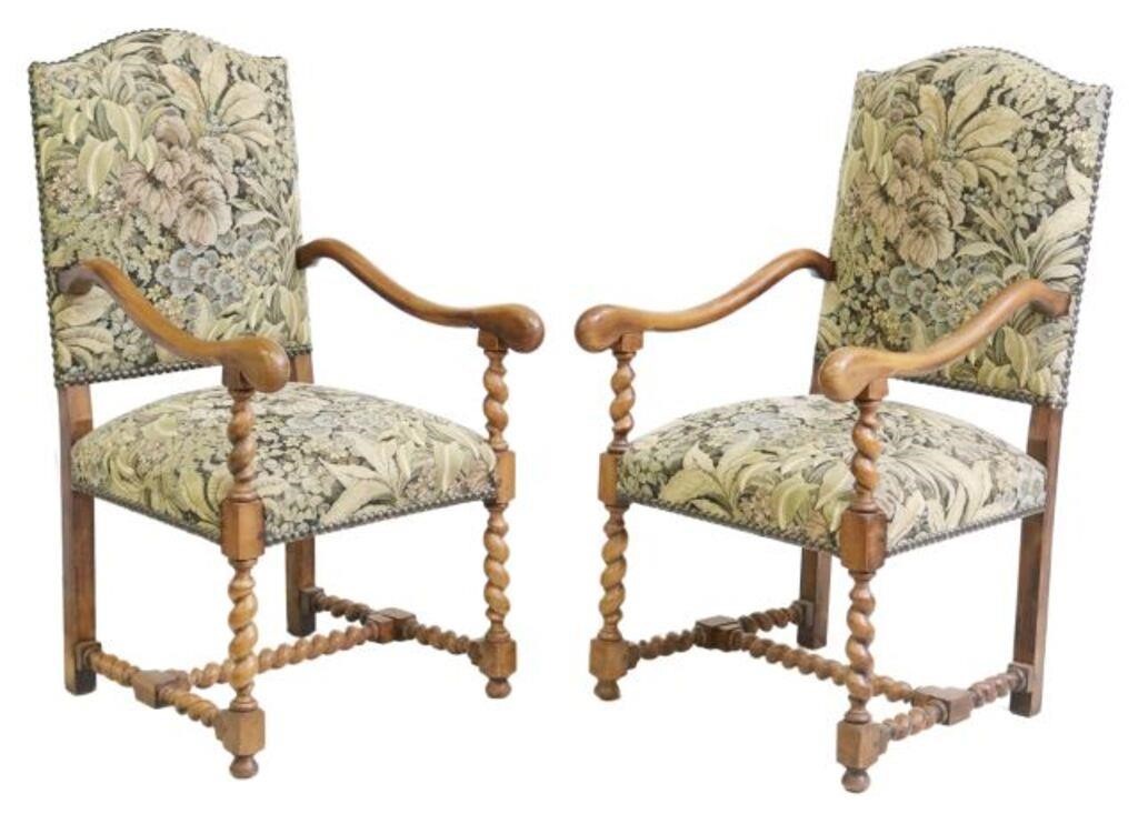 (2) FRENCH LOUIS XIII STYLE
