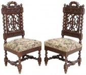 (2) FRENCH LOUIS XIII STYLE OA