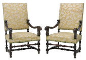 (2) FRENCH LOUIS XIII STYLE UP