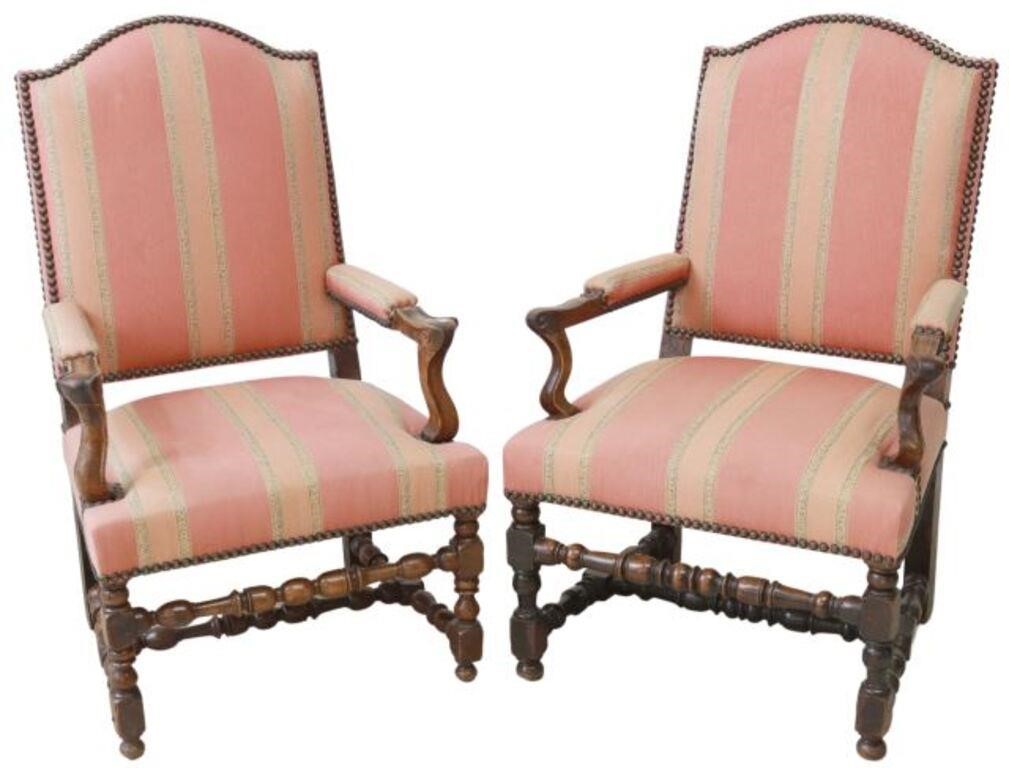 (2) FRENCH LOUIS XIII STYLE
