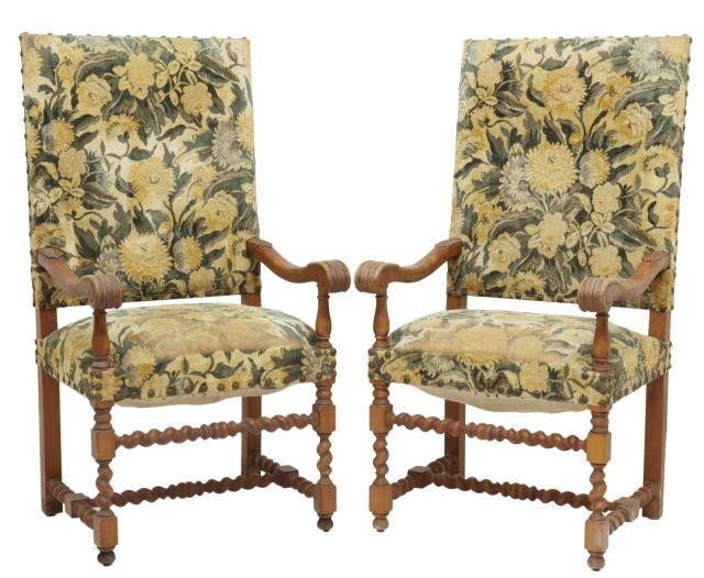 (2) FRENCH LOUIS XIII STYLE