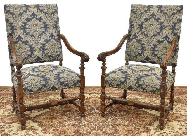 (2) FRENCH LOUIS XIII STYLE
