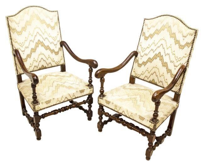 (2) FRENCH LOUIS XIII STYLE