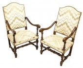 (2) FRENCH LOUIS XIII STYLE FA
