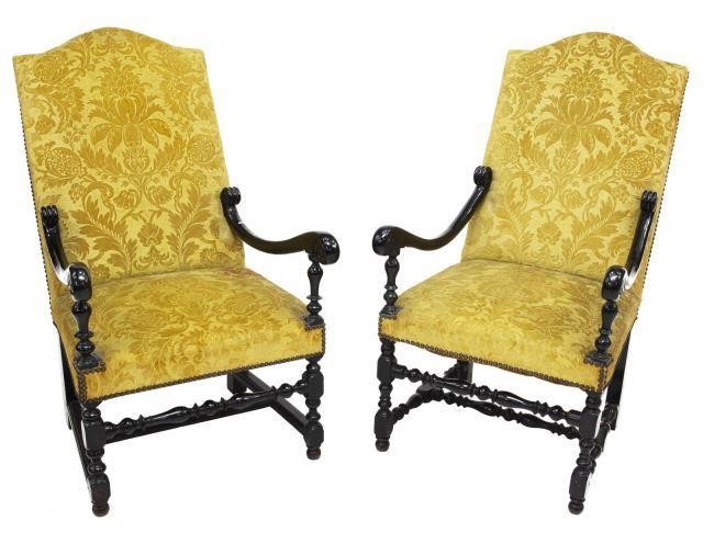 (2) FRENCH LOUIS XIII STYLE