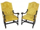 (2) FRENCH LOUIS XIII STYLE HI