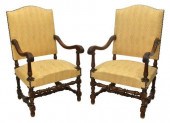 (2) FRENCH LOUIS XIII STYLE HI
