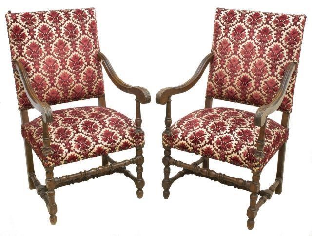 (2) FRENCH LOUIS XIII STYLE