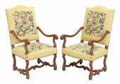 (2) FRENCH LOUIS XIV STYLE WAL