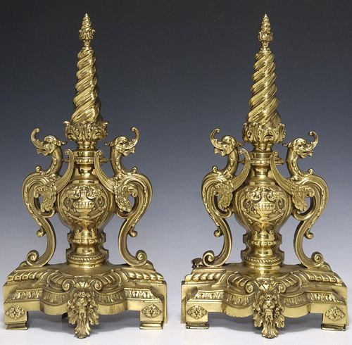 (2) FRENCH LOUIS XIV STYLE GILT