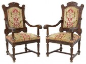 (2) FRENCH LOUIS XIV STYLE WAL