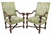 (2) FRENCH LOUIS XIV STYLE WAL